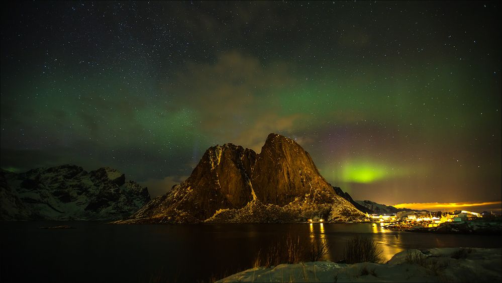 Lichter über Hamnoy