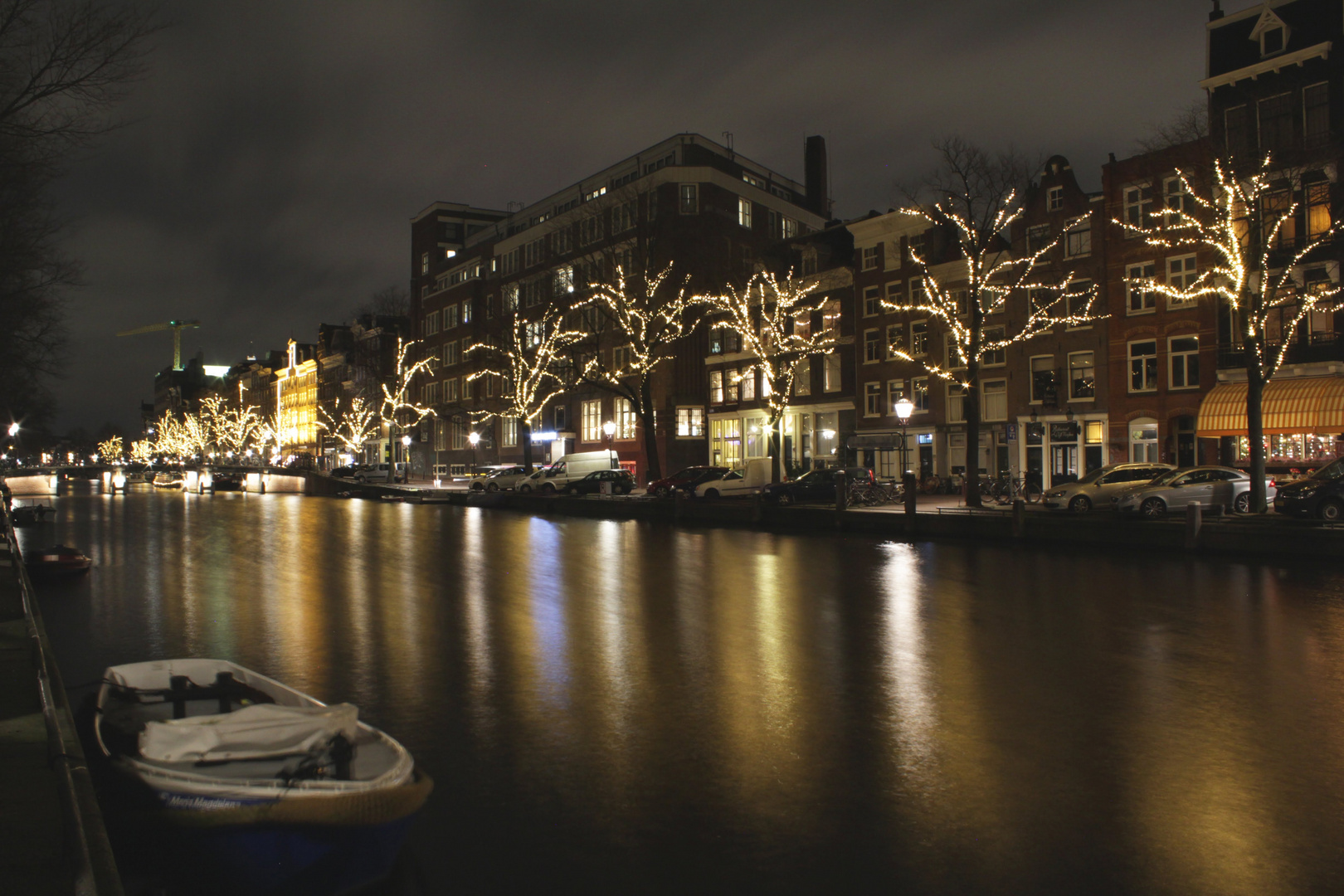 Lichter über Lichter in Amsterdam