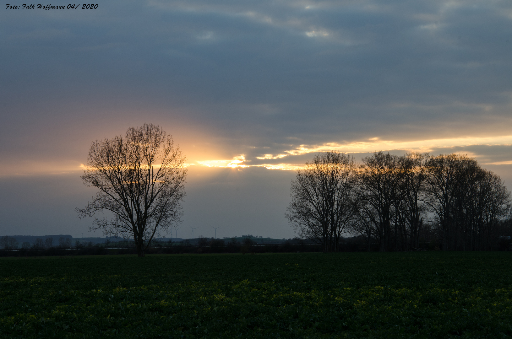 Lichterfarbenspiel mit den Wolken