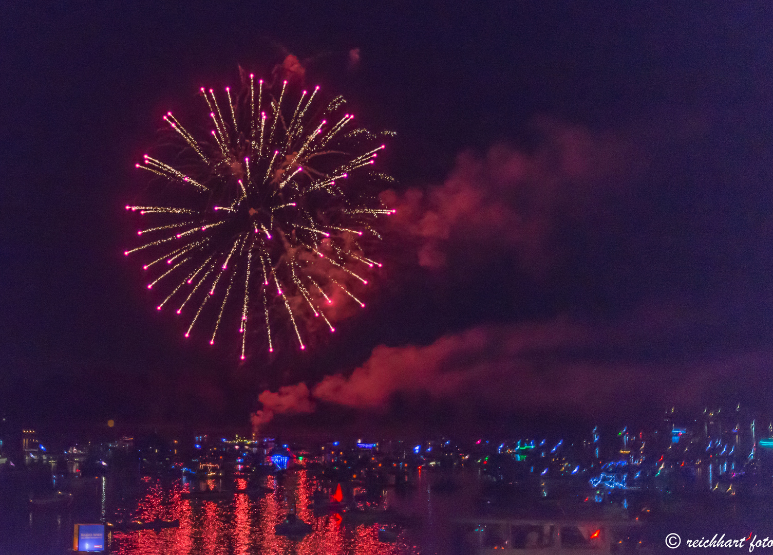 Lichterfest Alte Donau mit Feuerwerk 2