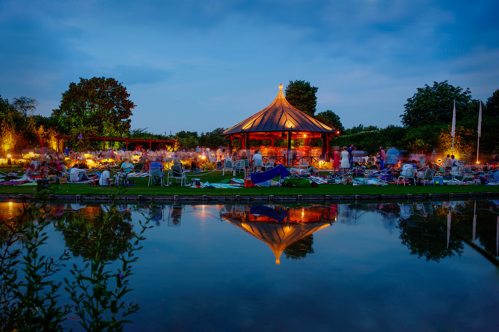 Lichterfest Foto & Bild park, teich, natur Bilder auf