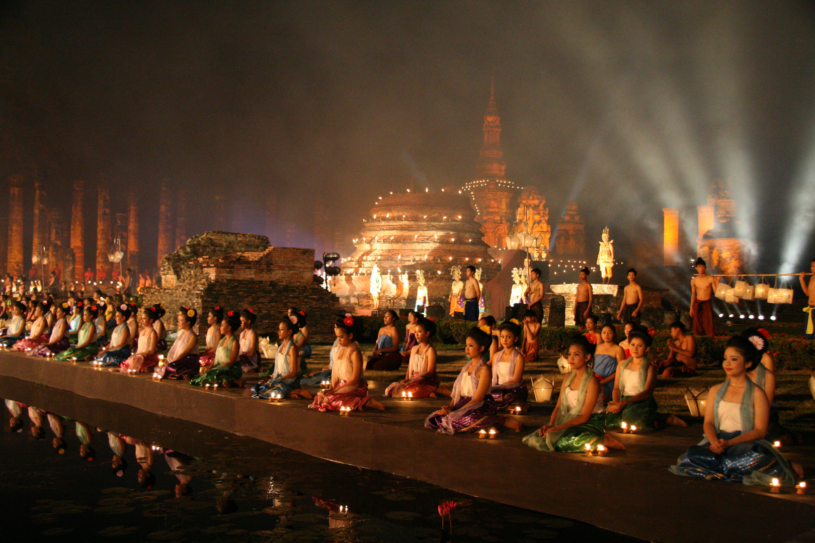 Lichterfest in Sukhothai