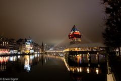 Lichterfestival Luzern - LiLu - Kapellbrücke (Switzerland)