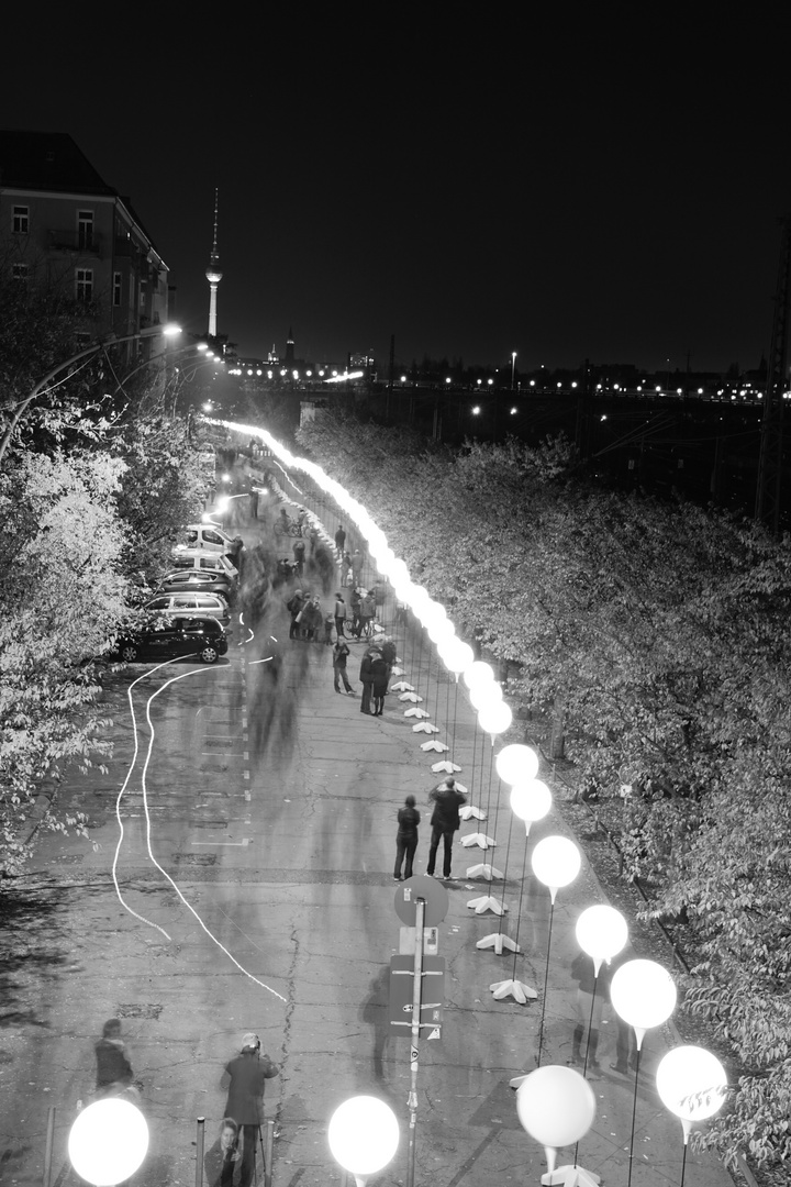 Lichtergrenze Berliner Mauer (25 jähriges Mauerfalljubiläum)