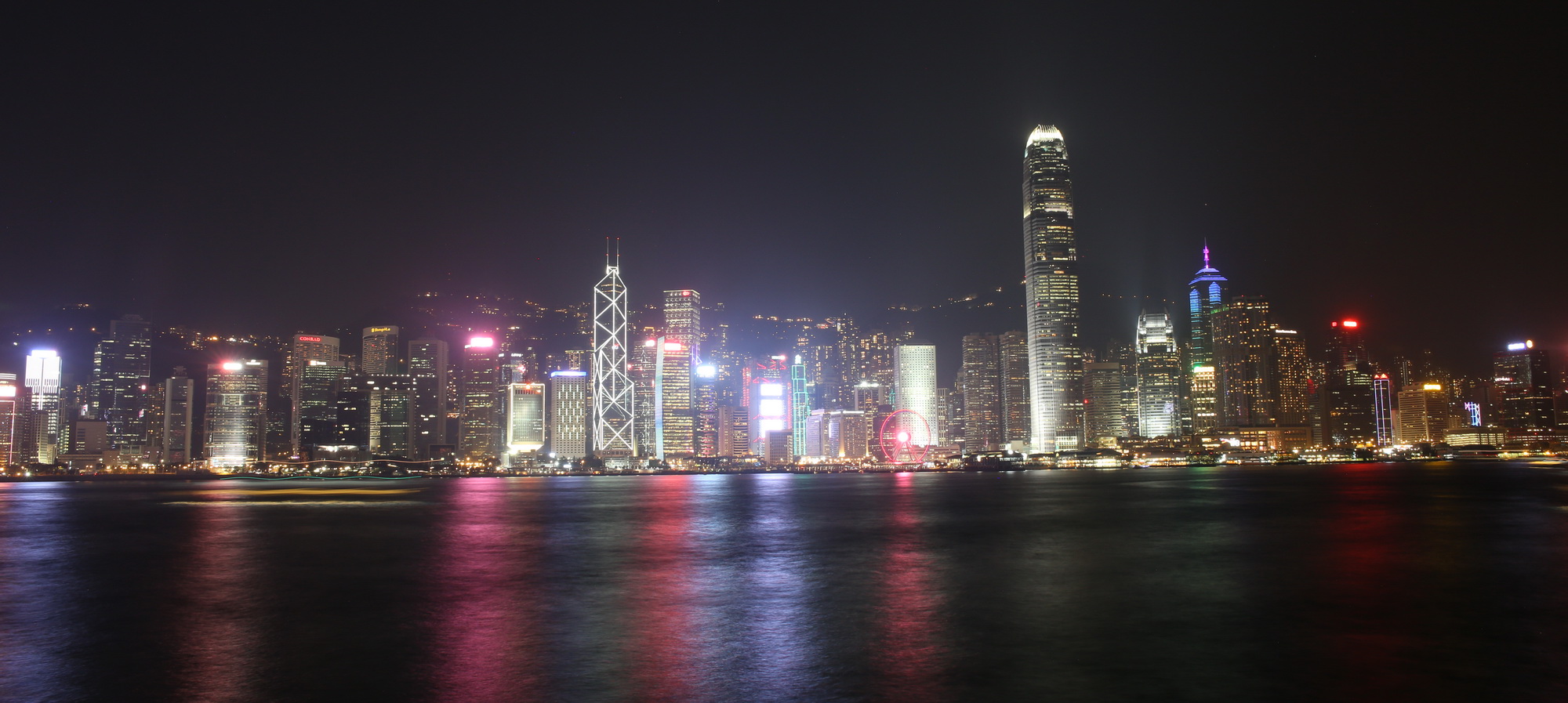 Lichtermeer auf Hong Kong Island