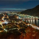 Lichtermeer - Blick auf Heidelberg und den Neckar