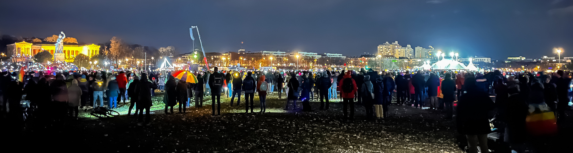 Lichtermeer für die Demokratie