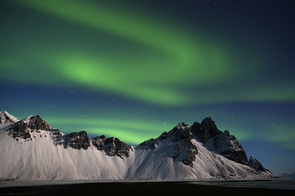 Lichtermeer in Stokksnes