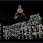 Lichtershow auf der Rathaus-Fassade