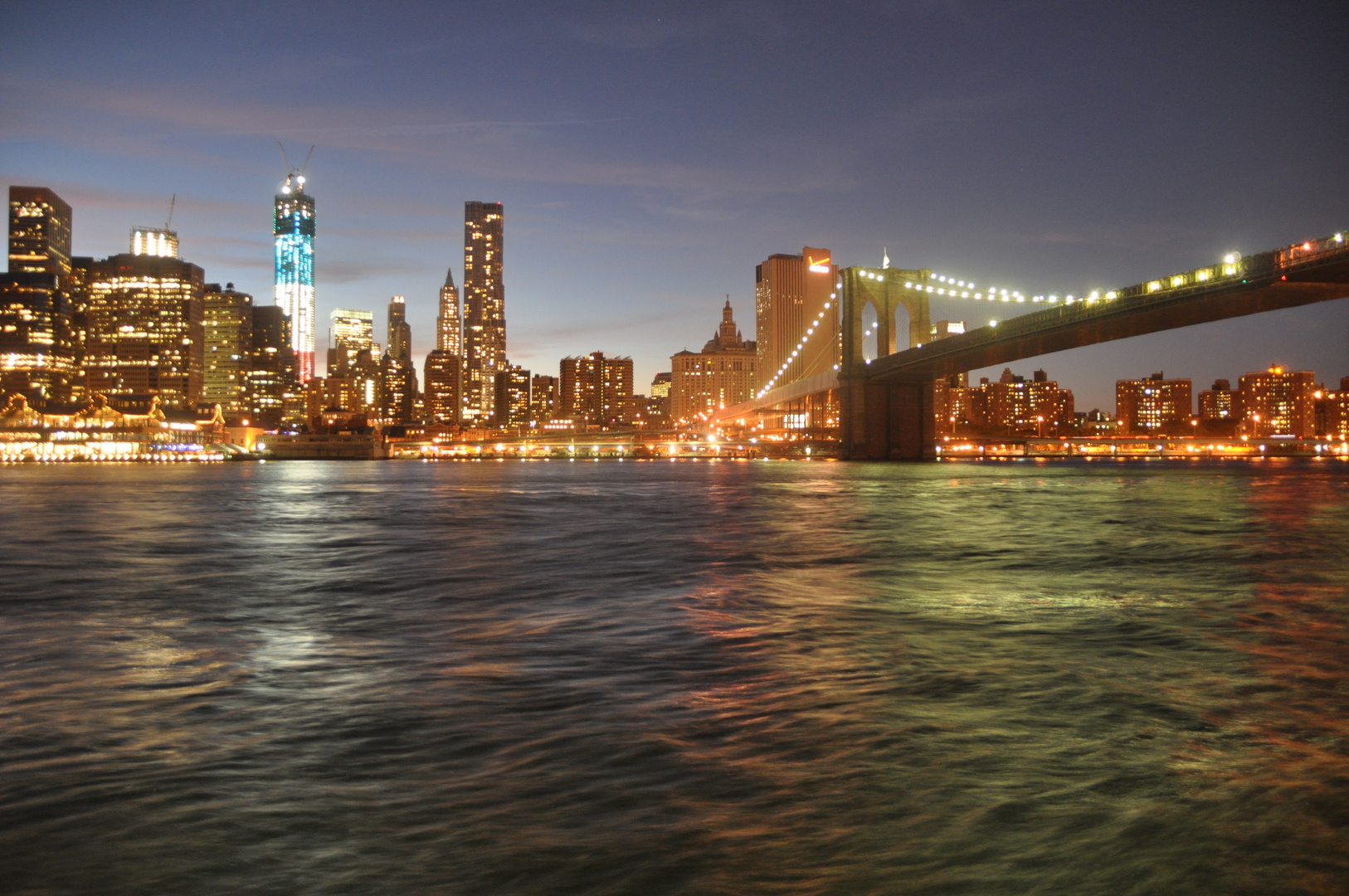 Lichterspiel in New York bei Nacht...