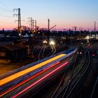 Lichterspiele am Augsburger Hauptbahnhof 