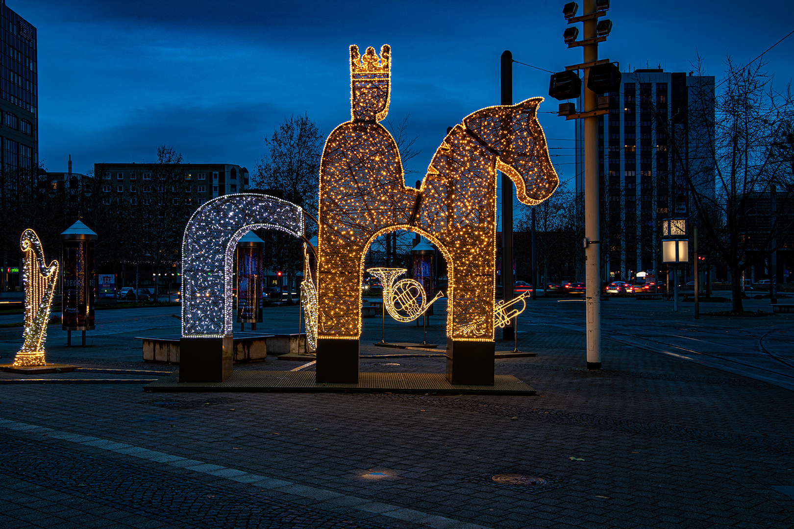 Lichterwelt am Universitätsplatz....