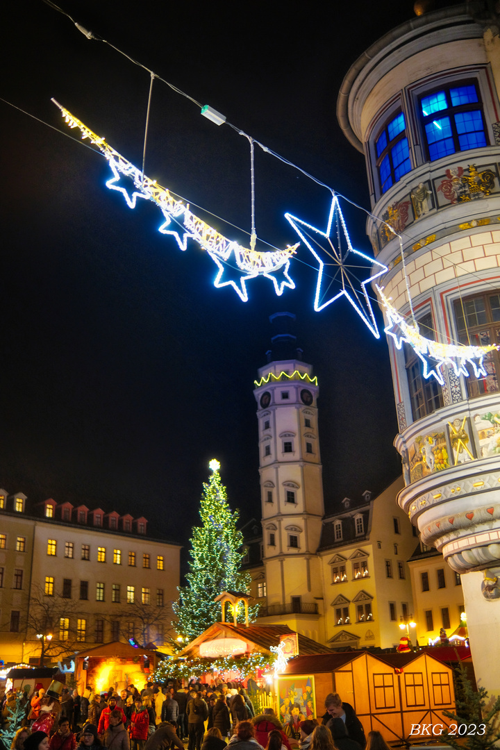 Lichterzauber auf dem Märchenmarkt Gera 