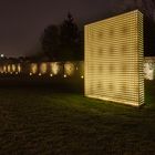 "Lichtfossil" in Bottrop bei Nacht