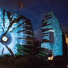 Lichtgespinste, 3D-Videomapping, Burg Hayn, Dreieich, Martin Böttcher und Corinna Zürcher