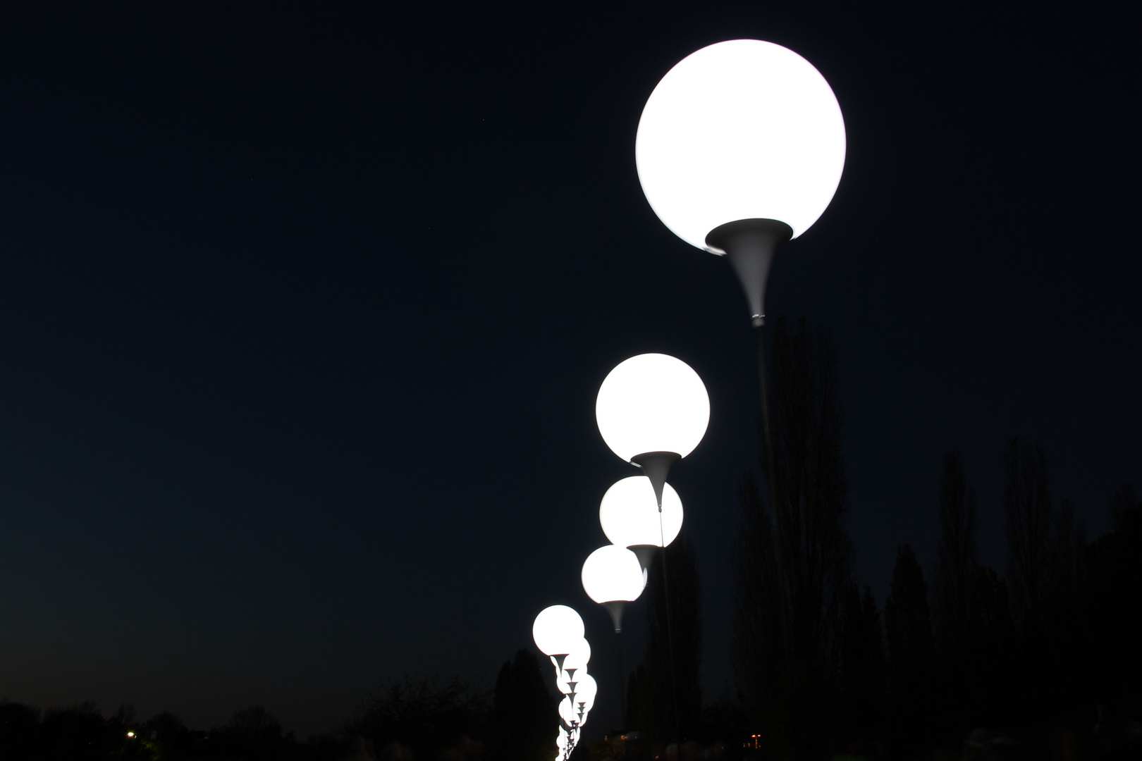 Lichtgrenze im Mauerpark