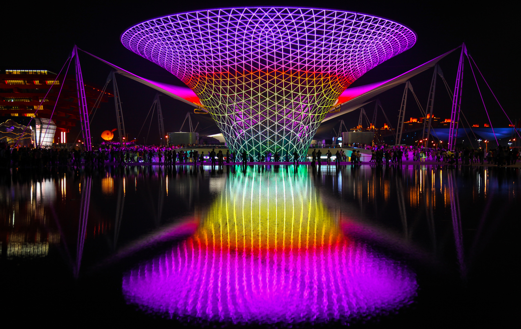 Lichtinstallation auf der EXPO in Shanghai