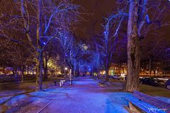 Lichtinstallation im Kunstareal München