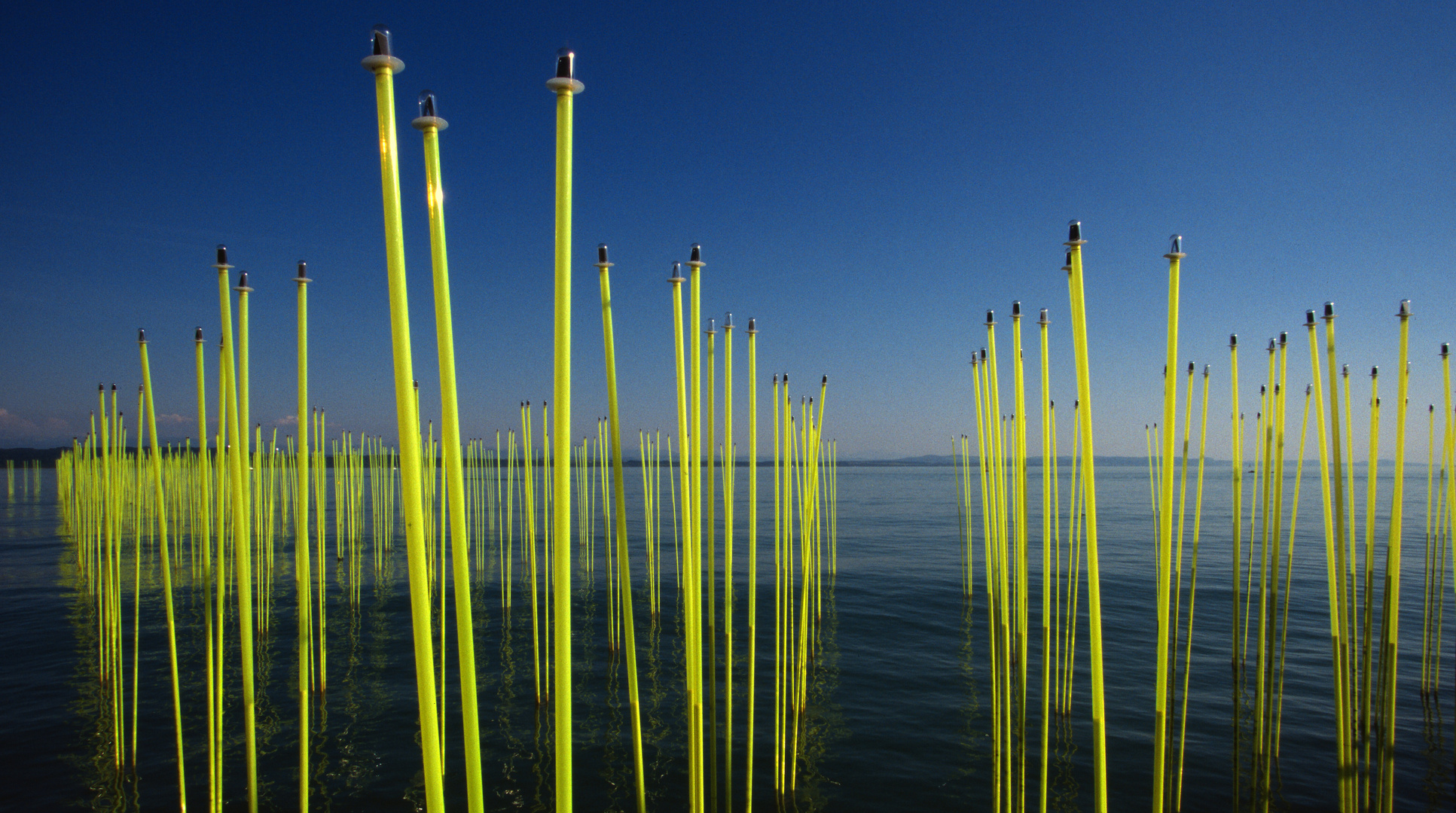 Lichtinstallation im See