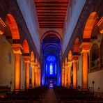 Lichtinstallation  in der Kirche von Alpirsbach