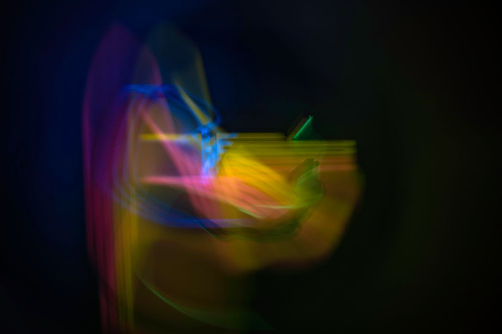 Lichtinstallation in der Langen Foundation