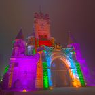 Lichtinstallation Schloss Drachenburg (HDR)