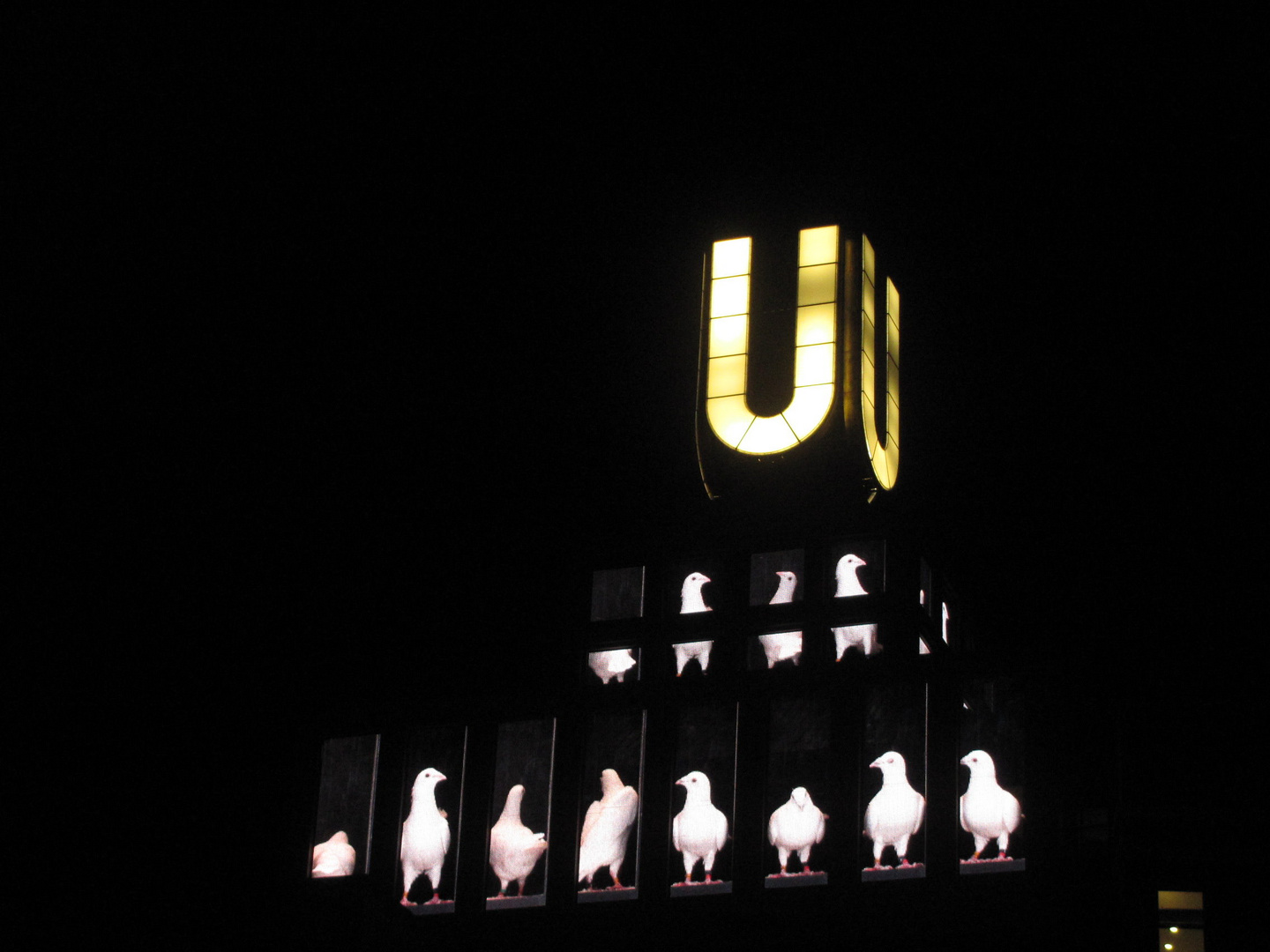 Lichtkunst am " U "