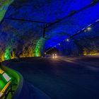 Lichtkunst im Lærdalstunnel