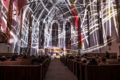 Lichtkunst in der Katharinenkirche