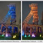 Lichtkunst Schacht Oberschuir in Gelsenkirchen