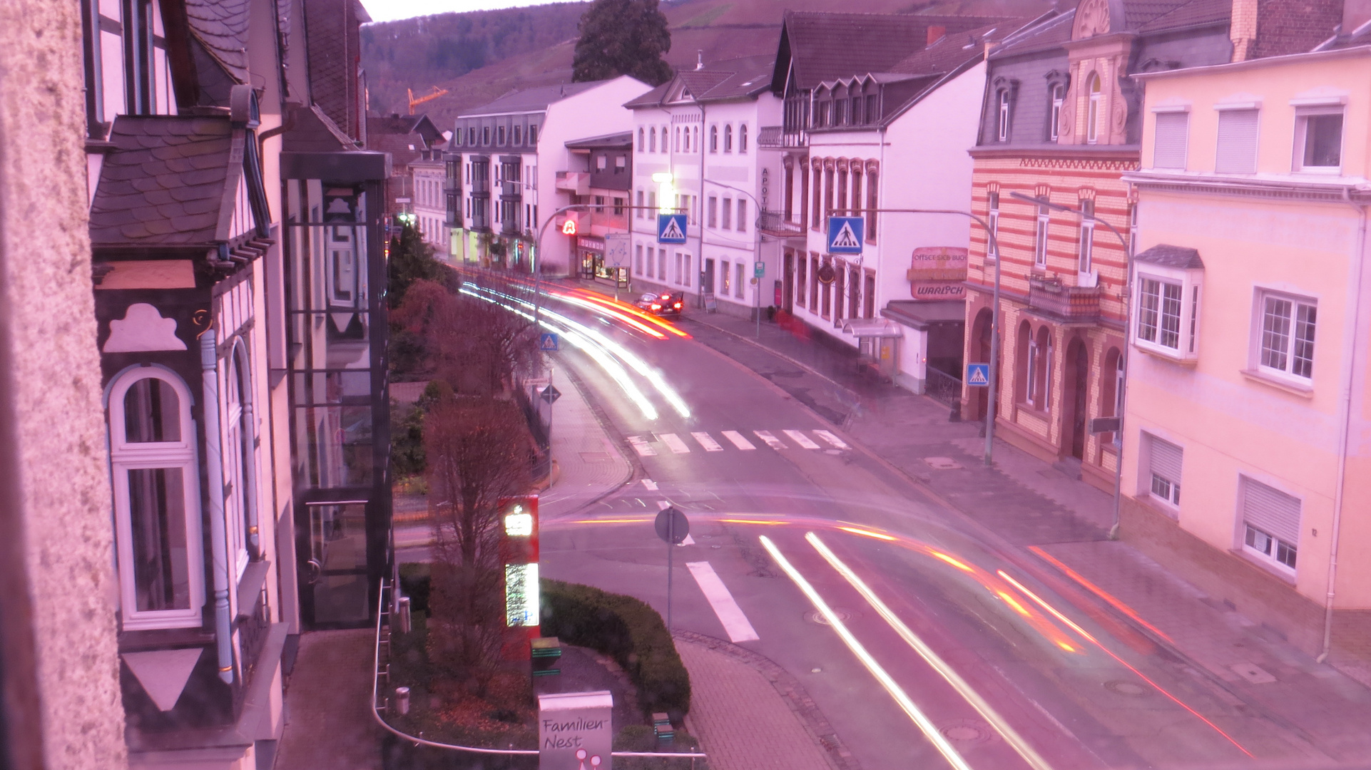 Lichtmalerei auf der Straße