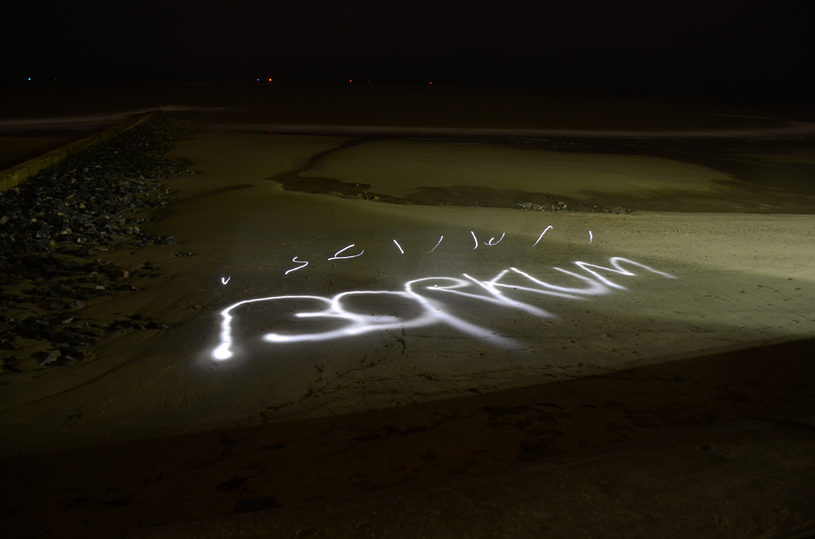 Lichtmalerei Borkum