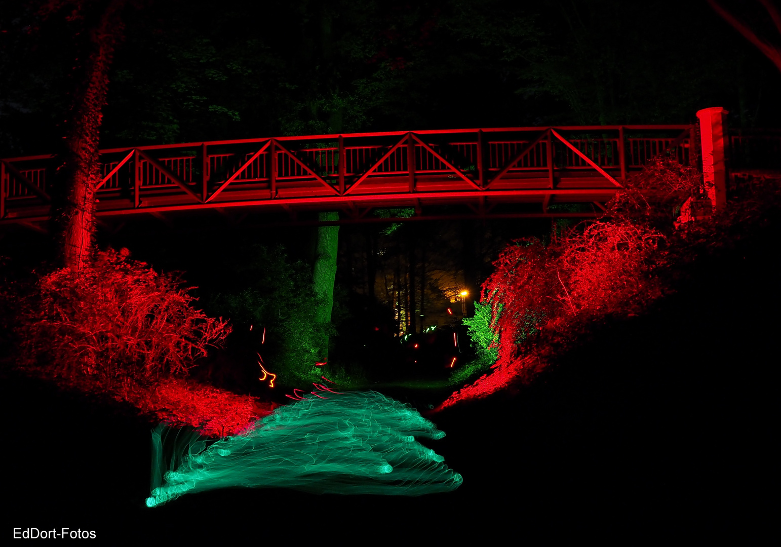 LIchtmalerei im Knoopspark Bremen