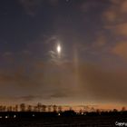 Lichtsäulen und Komet Panstarrs