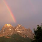 Lichtschauspiel am Himmel der Sextner Sonnenuhr