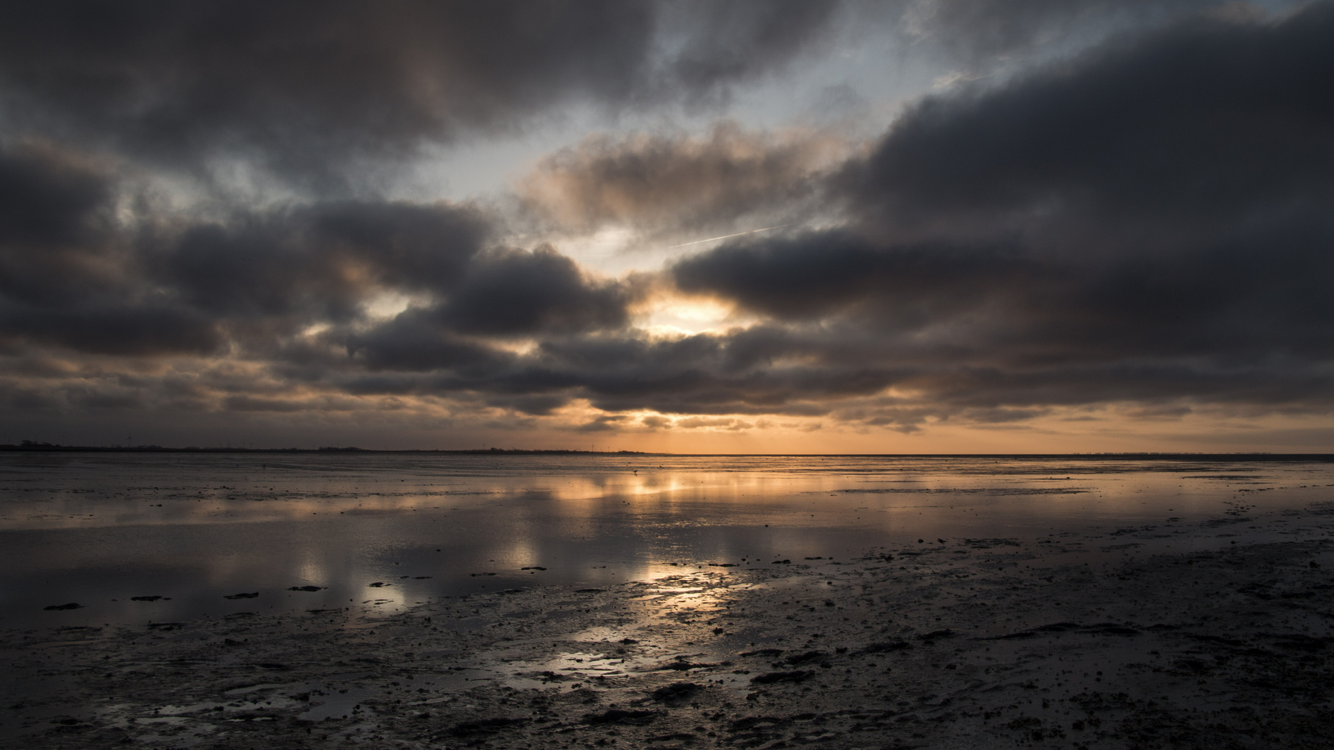 Lichtschauspiel am Wattenmeer