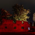 Lichtshow am Schloss Mansfeld