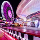 Lichtshow auf der Kirmes