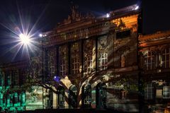 LICHTSHOW  PLACE DE L`UNIVERSITE STRASBOURG.