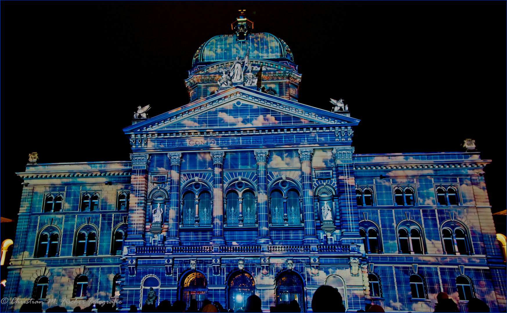 Lichtspektakel Bundeshaus 2012