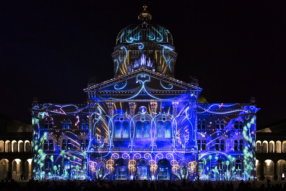 Lichtspektakel "Rendez-vous Bundesplatz" 2013 - 1