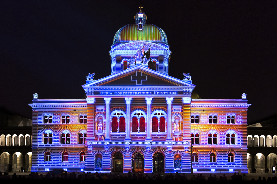 Lichtspektakel "Rendez-vous Bundesplatz" 2013 - 10