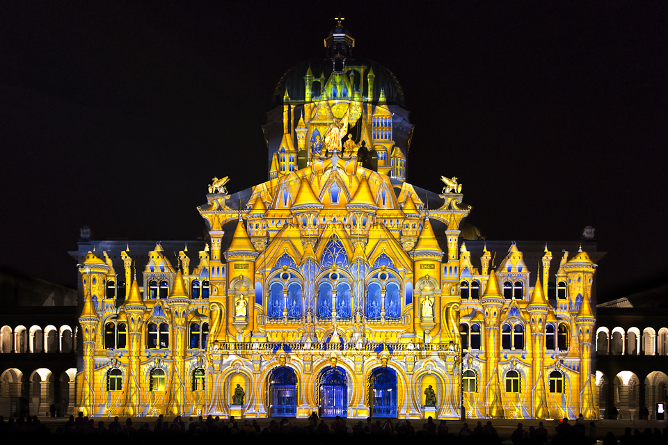 Lichtspektakel "Rendez-vous Bundesplatz" 2013 - 8