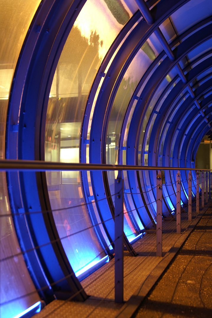 Lichtspiel am Münchner Hauptbahnhof