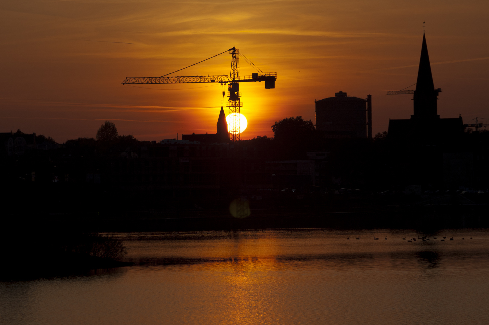 Lichtspiel am Phönixsee