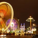 Lichtspiel auf dem Weihnachtsmarkt