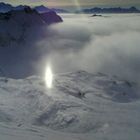 Lichtspiel auf der Piste