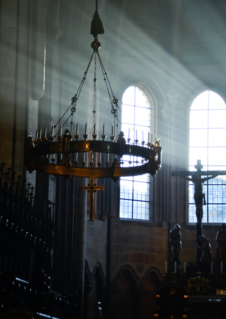 Lichtspiel im Dom zu Bamberg