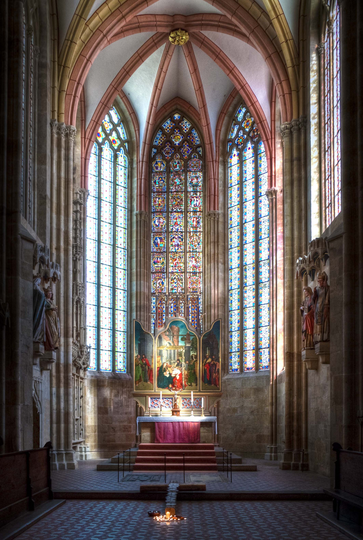 Lichtspiel im Meißner Dom