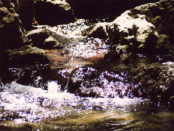 Lichtspiel in den Epta Piges auf Rhodos